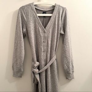 Gap Heather Grey V-neck Jumpsuit size xs petite